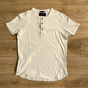 wings + horns Slub Short Sleeved Henley